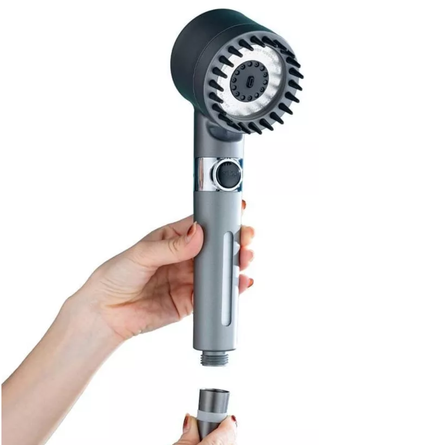 Gray helmet for bikers